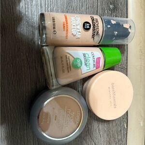 Mixed foundation (bareMinerals, L’Oreal, Cover Girl and Revlon)